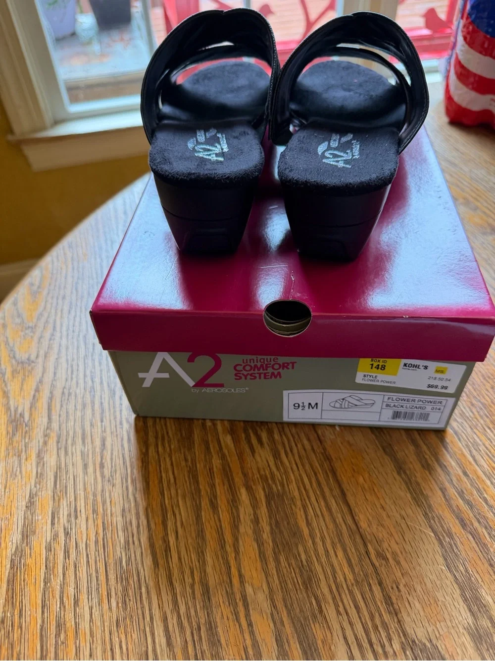 A2 By Aerosoles Black Crisscross Slide Mules